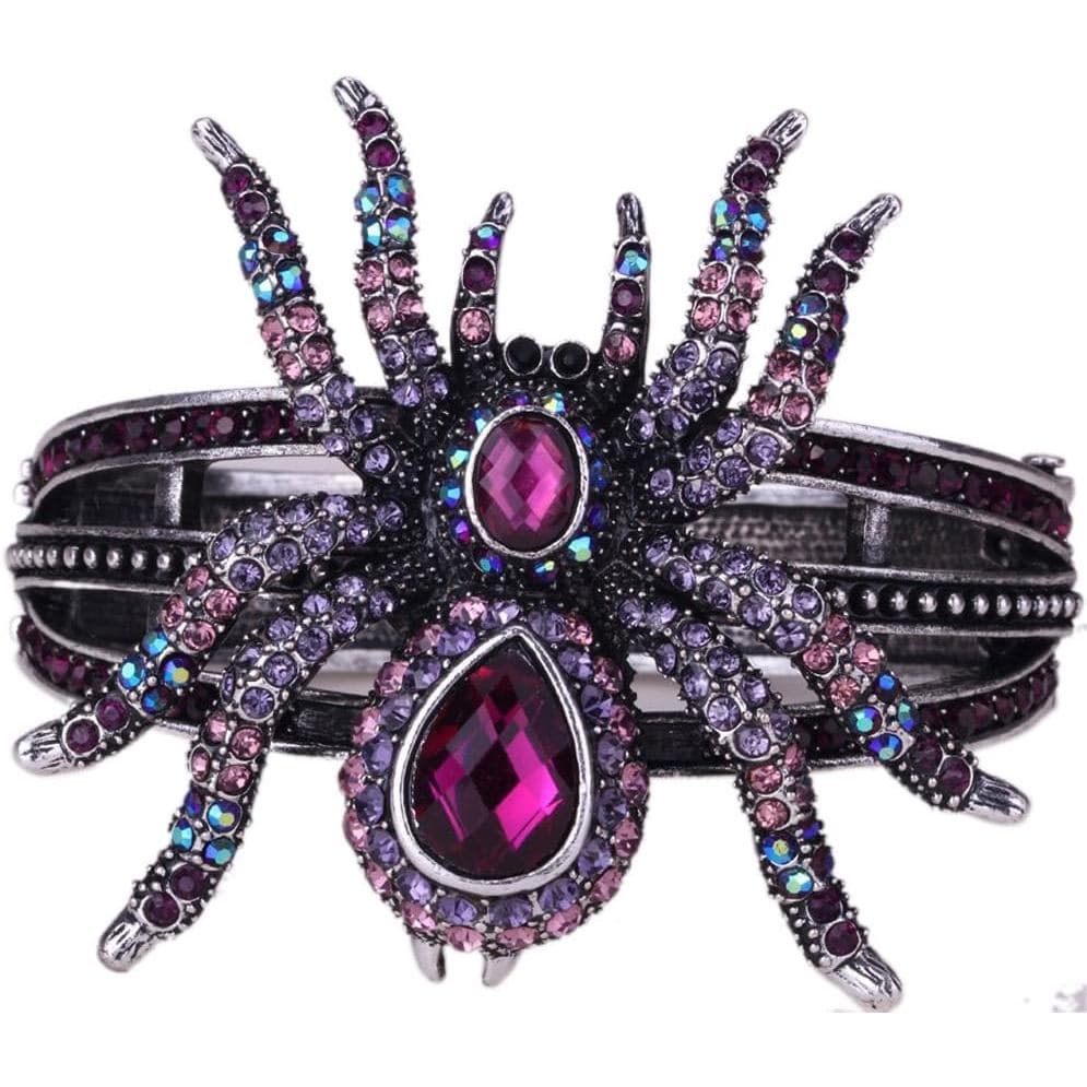 Pulseiras de Aranha YACQ para Mulheres, Pulseiras de Halloween para Pulso com Circunferência de 6,5 a 7,5 polegadas, Joi