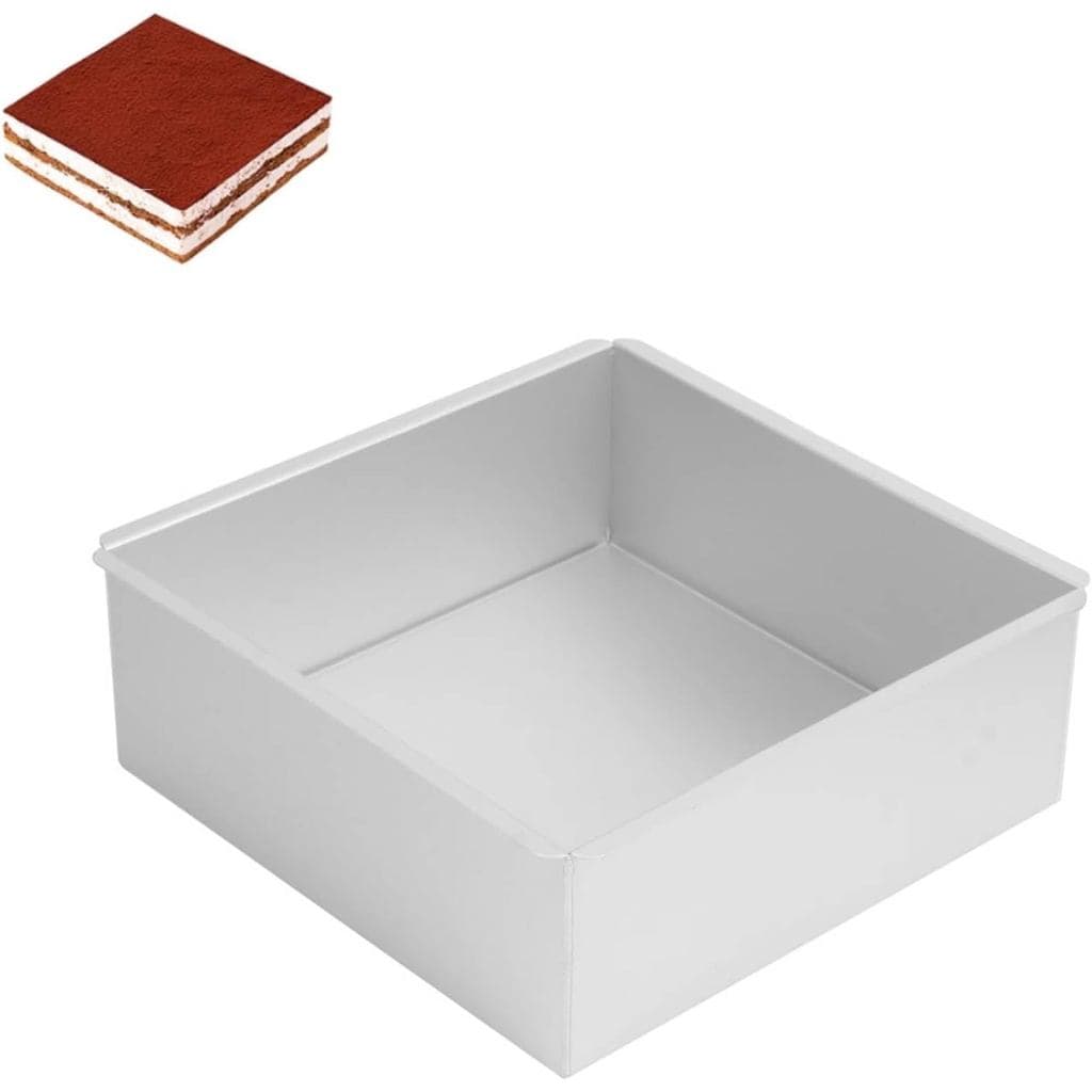 Forma de Bolo Quadrada Removível HERCHR, Forma de Bolo Quadrada de 8,7 Polegadas, Forma de Cheesecake Quadrada Mini de A