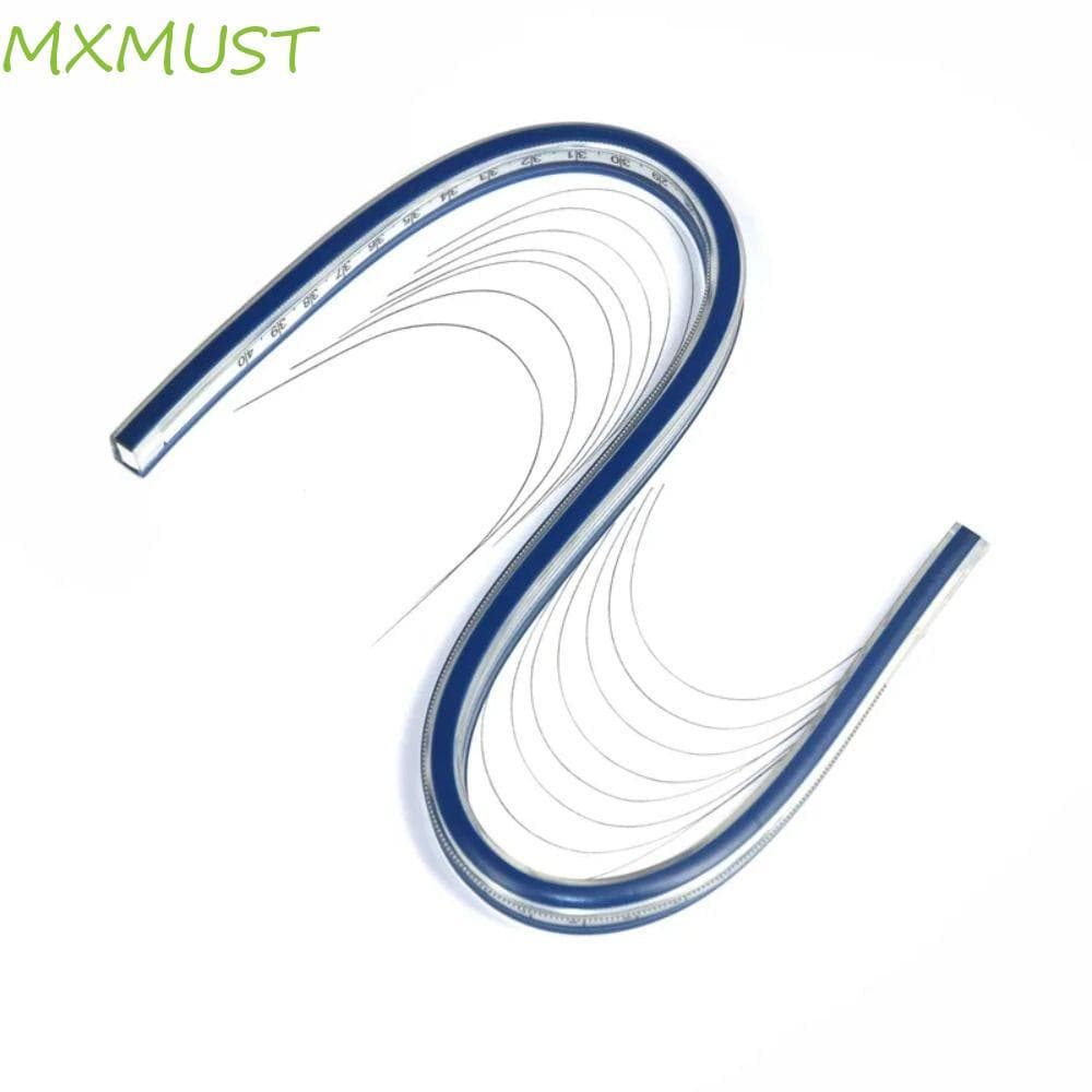 Régua Curva MXMUST , Em Forma De Cobra Serpentina De 30cm 40cm 50cm 60cm Flexível De Plástico