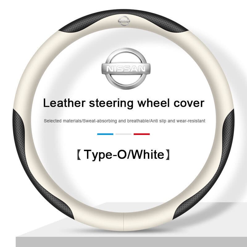 Capa de Volante Ultra-Fina de Couro para Carro com Antiderrapante e Absorção de Suor, Adequada para Nissan Frontier Sylp