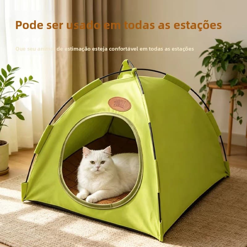 Tenda para gatos universal, com assento de cama de arrefecimento, cama para gato, camping ao ar livre no verão, proteção