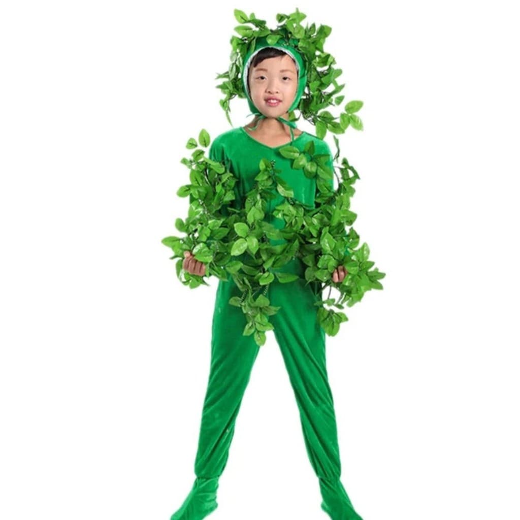 Traje de desempenho crianças floresta drama drama traje pequena árvore desempenho proteção ambiental traje árvore