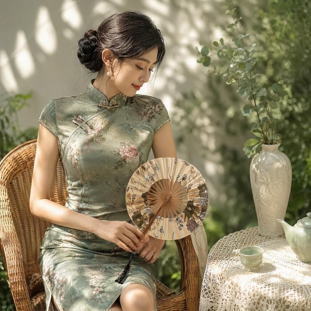 Ventilador De Mão Dobrável LICAUV , Redondo De Bambu Estilo Chinês Portátil Retrô Em Formato De Concha