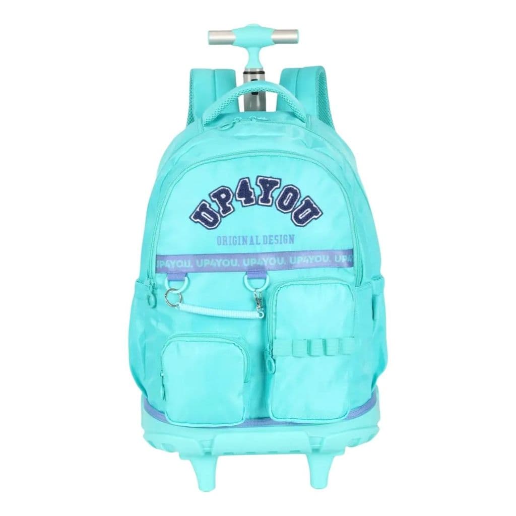 Mochila Com Carrinho E Rodinhas G Escolar College Up4you