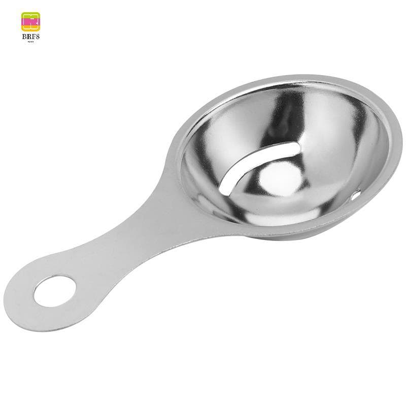 Separador De Gema De Ovo Em Aço Inoxidável Dispositivo De Peneira Branco Mini Utensílios De Cozinha (13 x 7 x 2.8 cm)