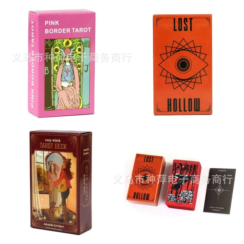 Bordas pintadas com spray + manual de instruções em papel Tarot Inglês Carta de Tarot Inglês Oracle7.21 LFBS