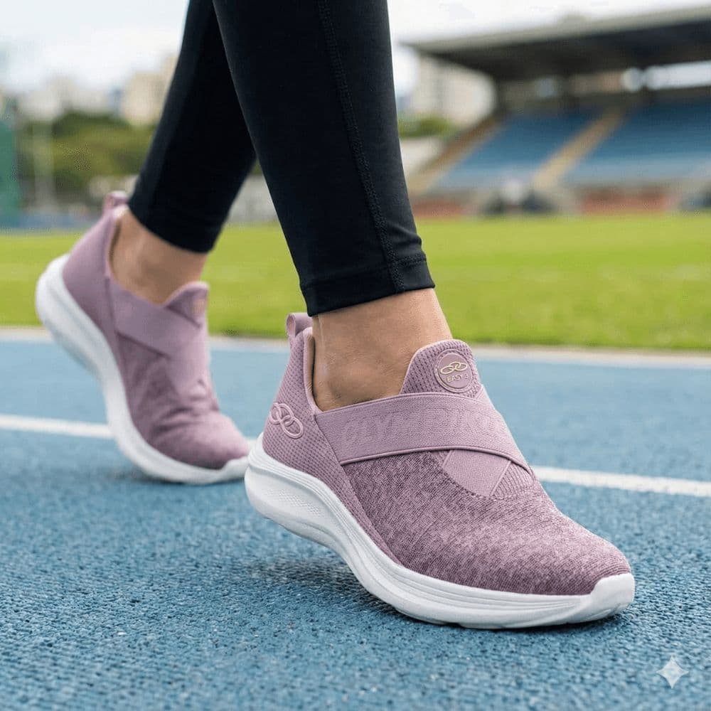 Tênis Feminino Olympikus Easy 3 Calce Fácil Roxo