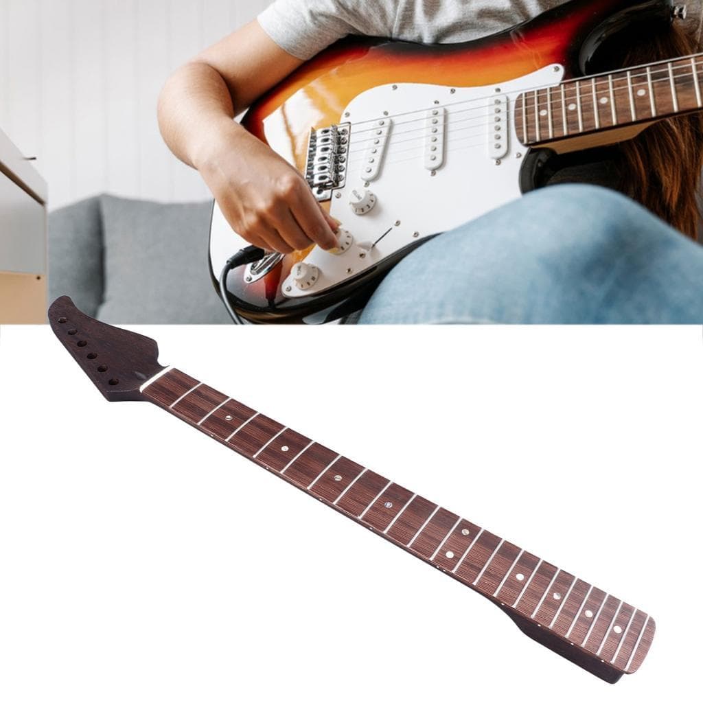 HUIOP 22 Fret Guitarra Elétrica Pescoço Fácil de Instalar Substituição de Bordo para Guitarras ST