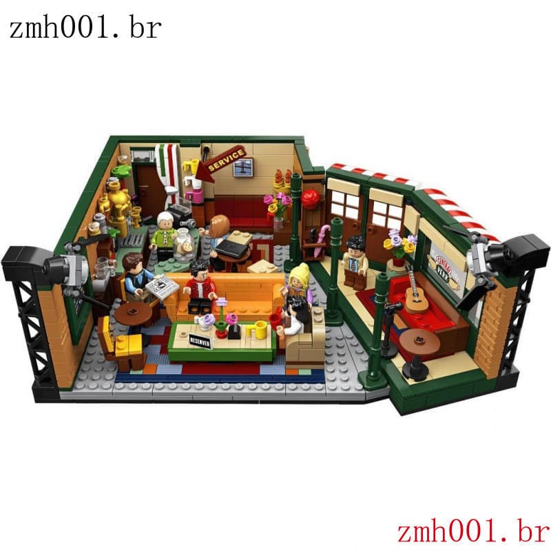 Blocos de Construção Ideas Friends Central Perk Brinquedos Educativos Compatíveis com Lego Present 1100pcs