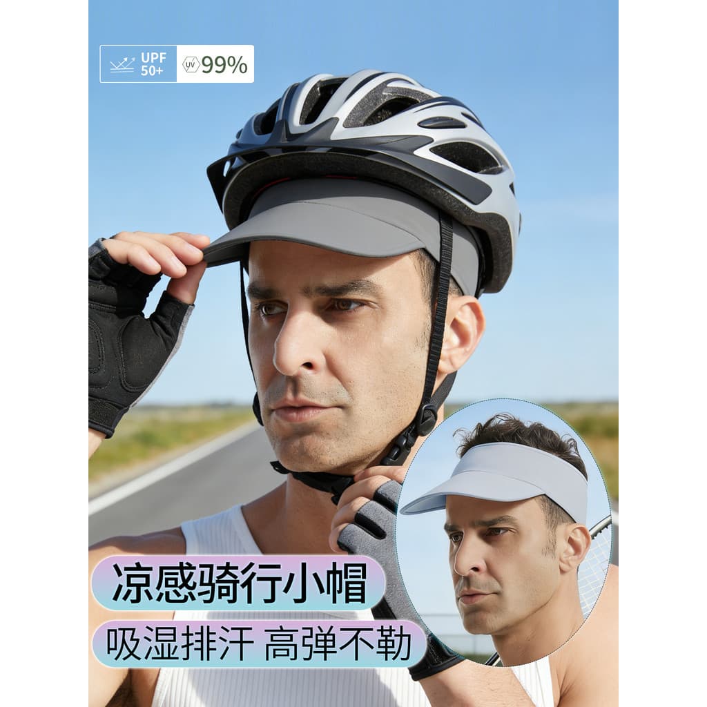 Beihou protetor solar de seda gelo boné de ciclismo masculino feminino absorvente de suor à prova de ultravioleta bicicl