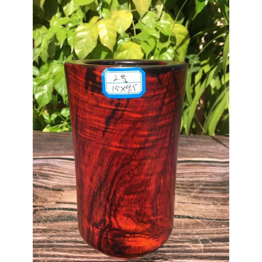 Laos grande vermelho jacarandá mogno caneta titular todo o tubo de armazenamento de mesa de madeira maciça Cross-toe jac