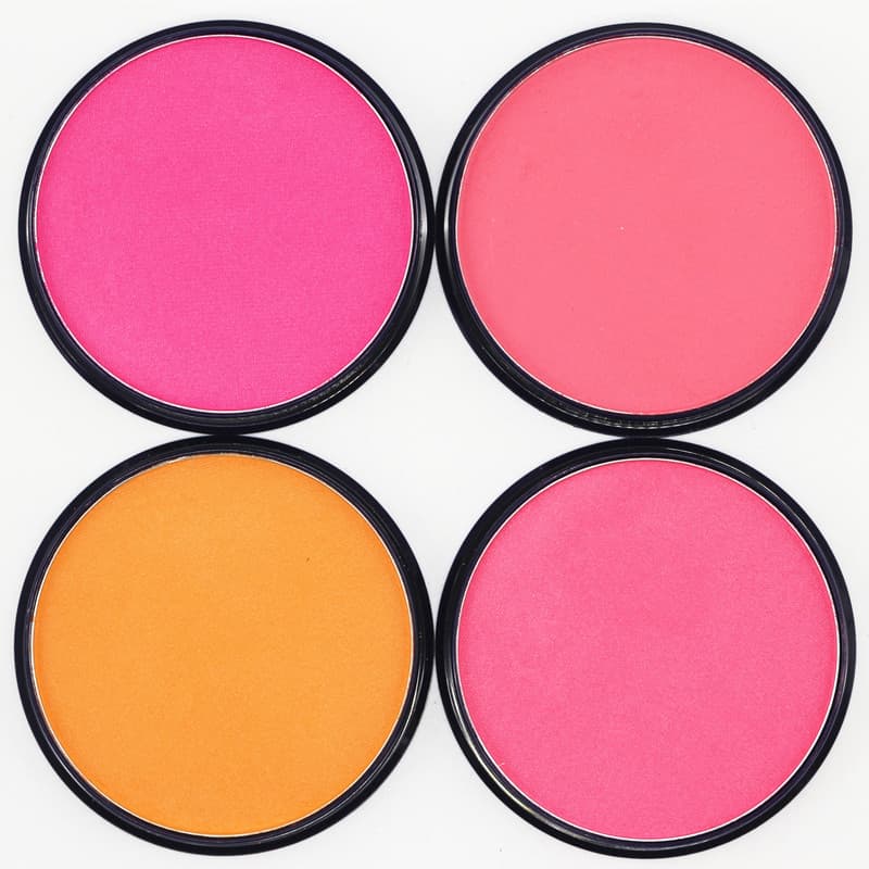 Genuíno monocromático blush pressionado pó Rouge contorno pó maquiagem mostrar blush laranja/rosa claro/rosa frete gráti