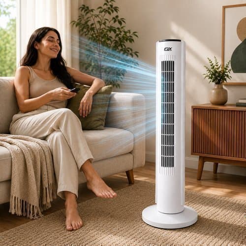 Circulador De Ar Potente Ventilador Compacto Silencioso 110v Refrigeração Eficiência