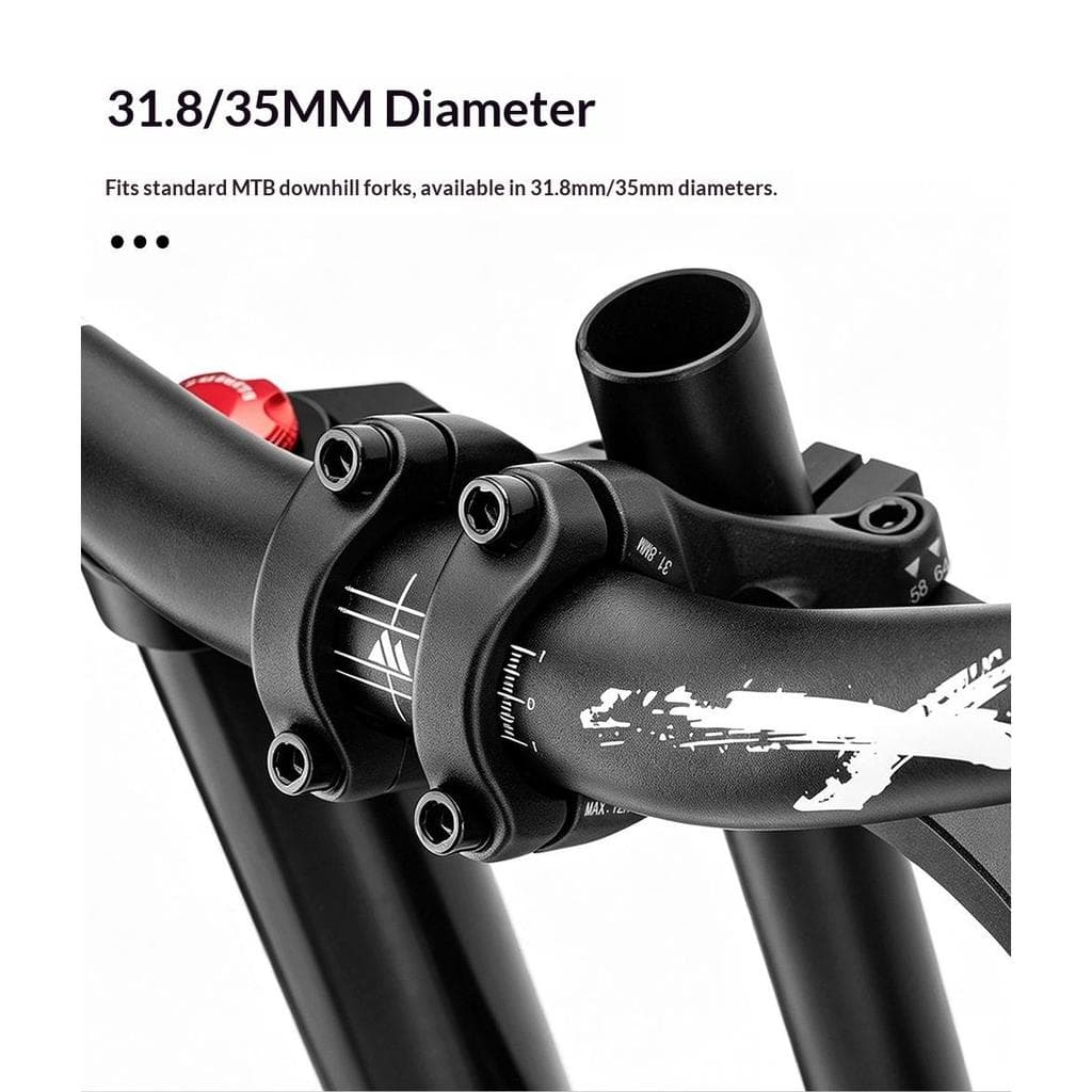 Suporte de guiador de ombro duplo 31.8/35MM Mountain Bike velocidade para baixo modificação de suporte de guiador de lig
