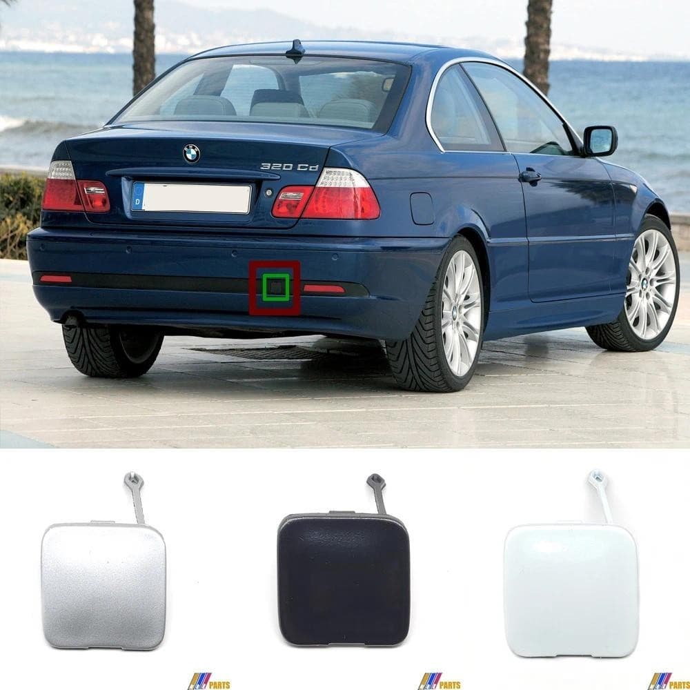 Fit 02-05 BMW 3 E46 LCI Base Sedan 4 Portas 316i 318i 320i 325xi 325i 330xi 330i Tampa De Reboque Traseiro Gancho De Olh