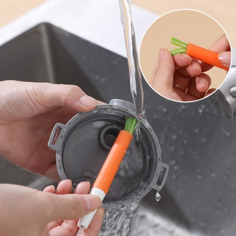 Escova Multifuncional para Limpeza de Mamadeiras, Escova para Canudos e Copos, Escova Pequena para Garr