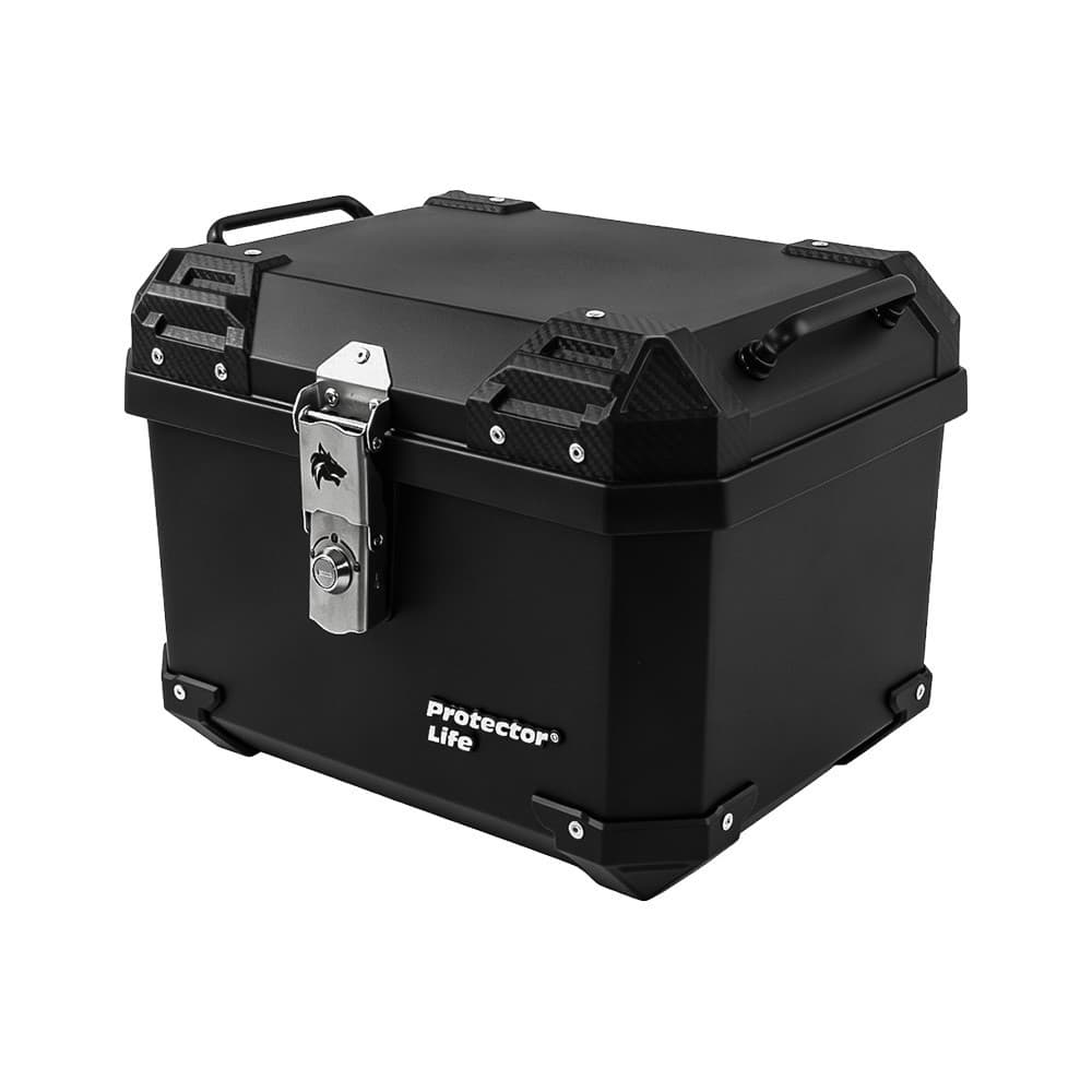Baú Bauleto Para Moto 30 Litros Com Suporte Universal Protector Life (E-511)