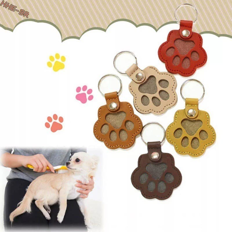 Chaveiro De Cabelo Memorial Com Garras De Gato-Lembrança Personalizada Para Animais De Estimação Amantes De Cães