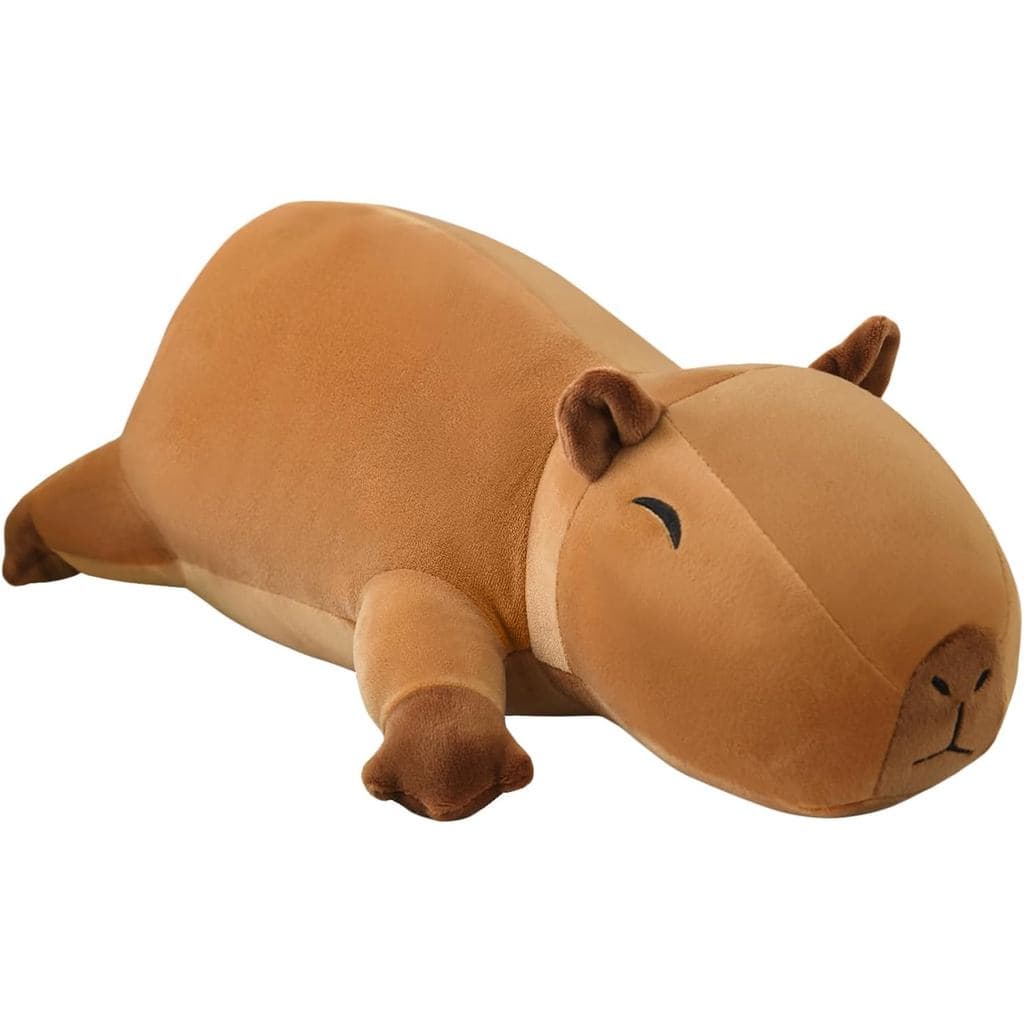 Pelúcia de Capivara Ponderada SQEQE, Bicho de Pelúcia de Capivara Ponderada, Brinquedo de Pelúcia Fofo e Macio, Presente