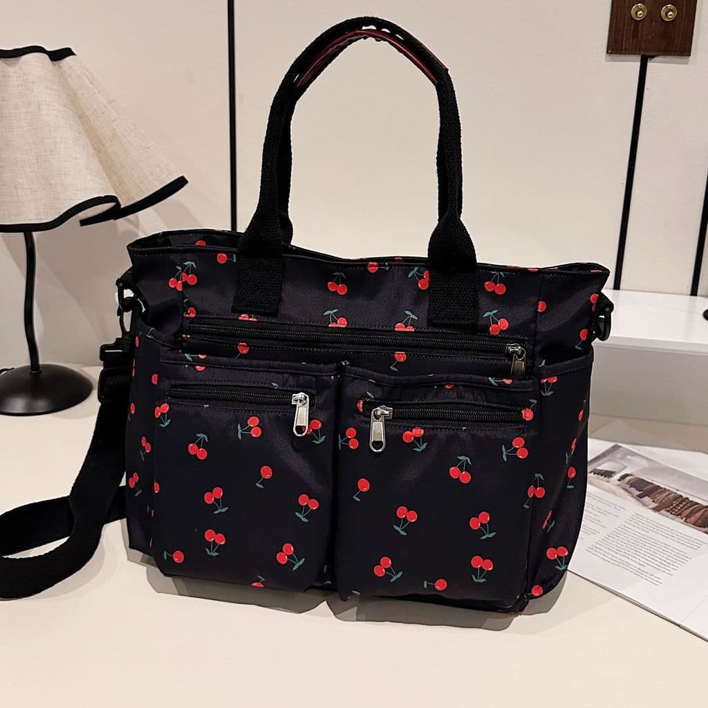 Bolsa Tote Estampada 2026 para Mulheres, Bolsa de Ombro de Grande Capacidade, Bolsa de Mão da Moda, Bolsa Transversal, B