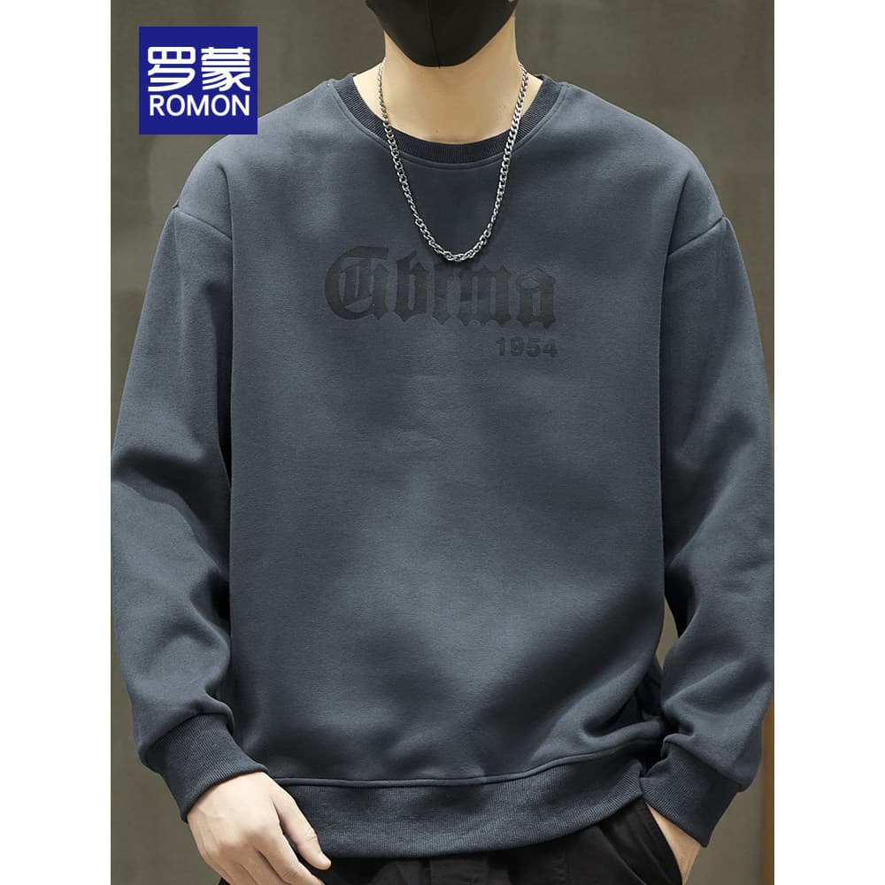 Lomon outono moletom masculino 2026 novo estilo masculino Street Wear solto camisa de fundo All-Match manga comprida cam