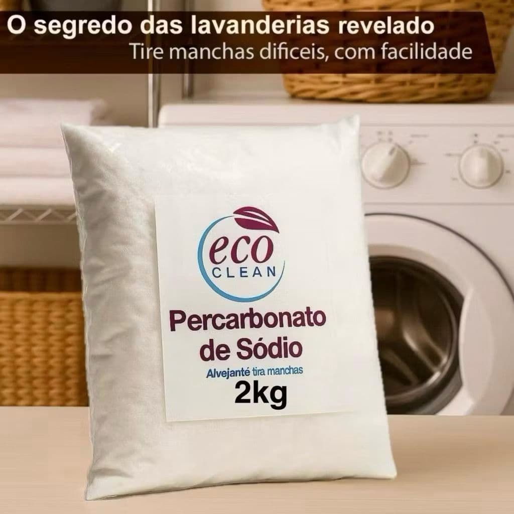 Percarbonato de Sódio 2KG 100% Puro Limpeza Em Geral Tira Manchas Roupas Brancas 500g/1kg /2kg