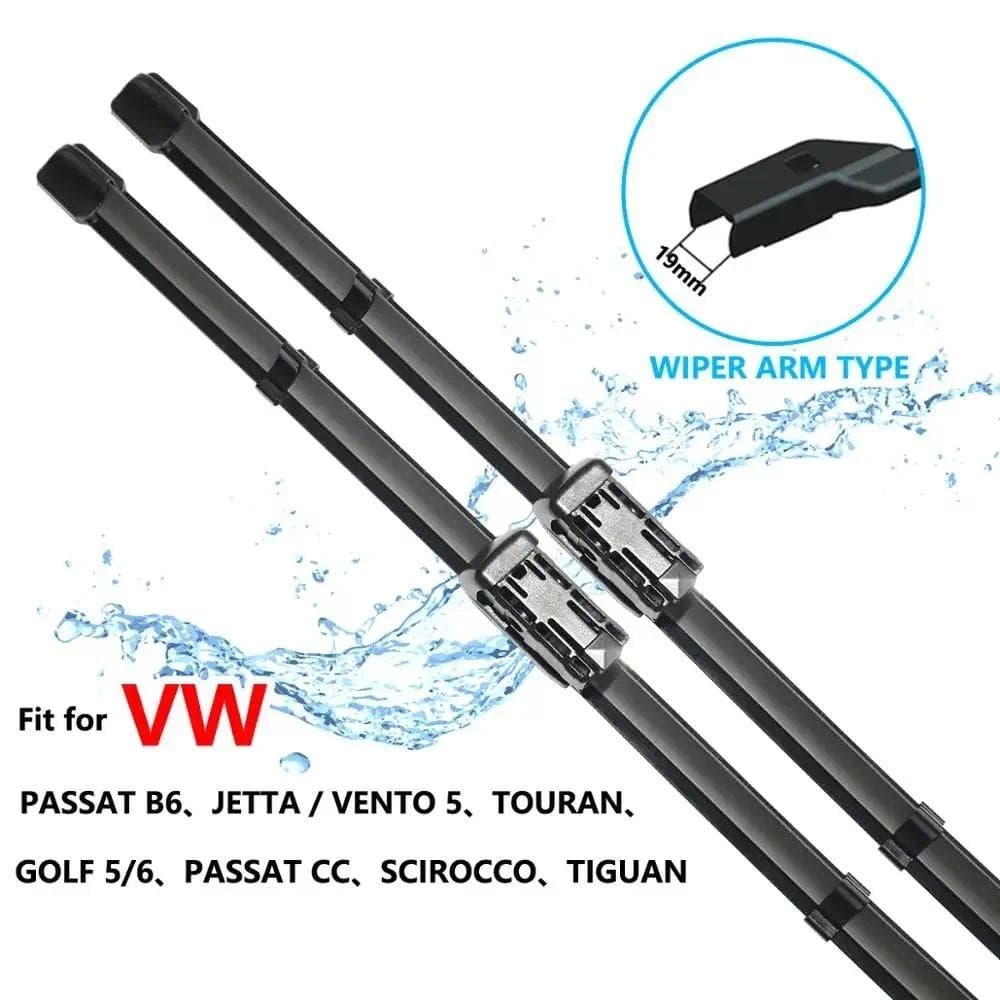 Lâminas De Limpador De Carro Para Volkswagen VW Golf 5 6 Passat B6 CC Scirocco Jetta Touran Tiguan Limpadores De-Brisa D