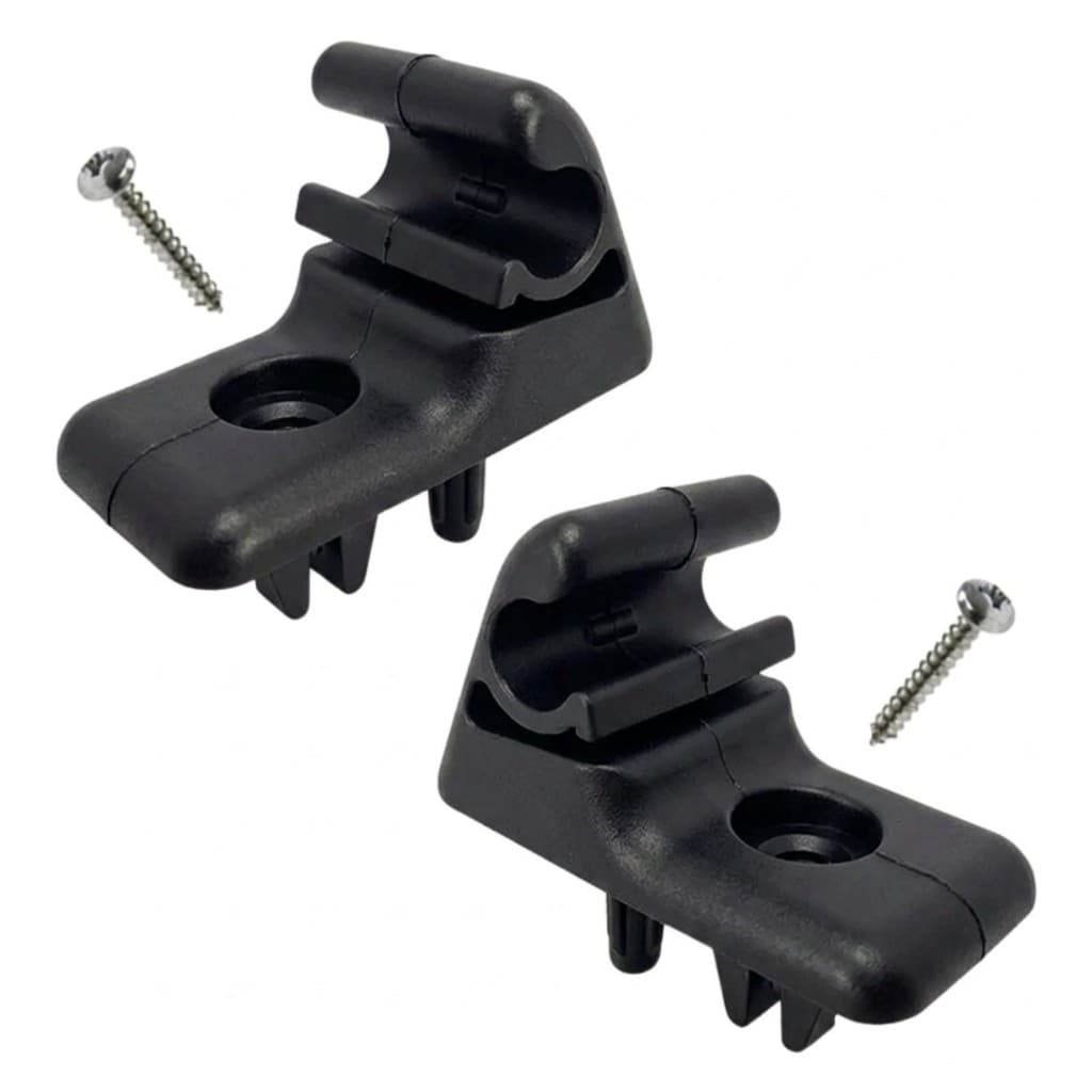 Kit Com 2 Suportes Presilhas Do Quebra Sol Fiat Com Parafusos