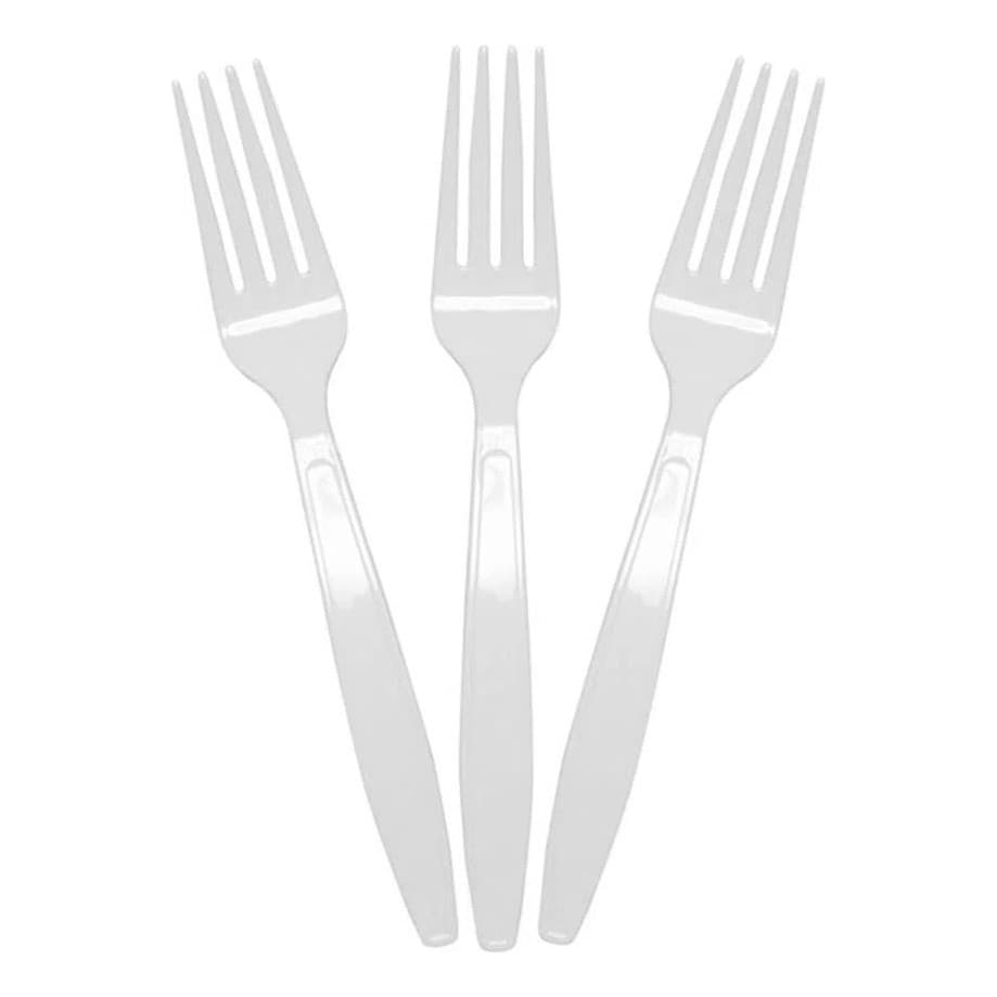 1000un Garfo Refeição Descartável Elite Ultra Branco