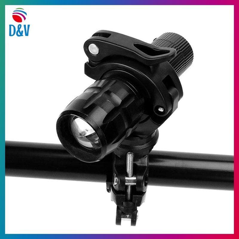 D & V 360 Rotação Ciclismo Clipe Braçadeira Lanterna Montar Titular Bicicleta LED Luz Tocha Acessórios Da .