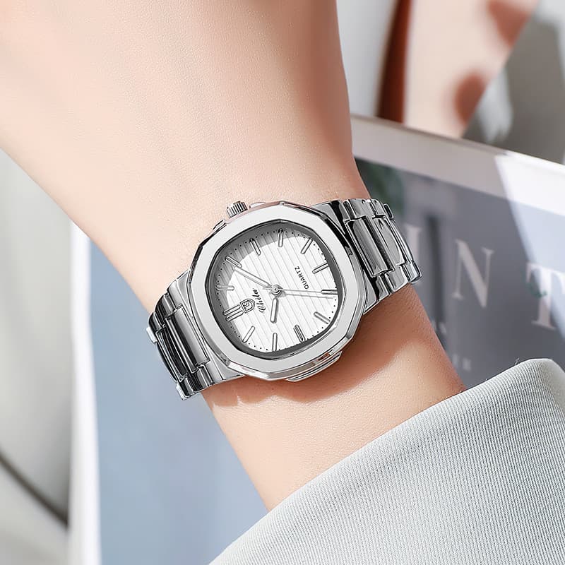Relógio feminino elegante e versátil, com um toque de luxo e alta estética, relógio feminino com estilo único, popular r