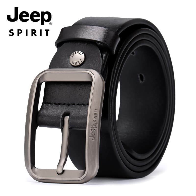 JEEPSPIRIT Oficial Genuíno Masculino Primeira Camada Cinto de Couro Japonês Pin Fivela Cinto Masculino Cinto de Lazer Ao
