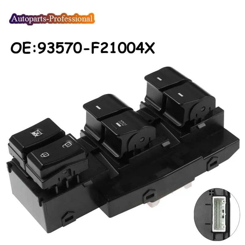 Novo Interruptor De Janela Elétrica Mestre Frontal Esquerda Para Hyundai Elantra 2017 2018 2019 2020 93570F21004X 93570-