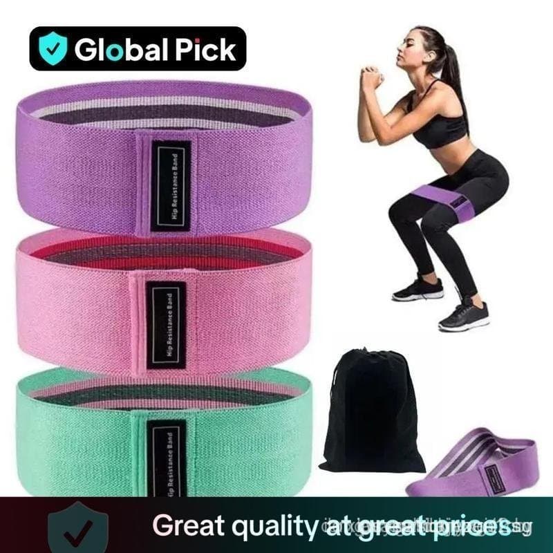 Conjunto de Faixas de Resistência para Exercícios Esportivos, 3 Faixas Elásticas de Resistência para Agachamento, Faixa