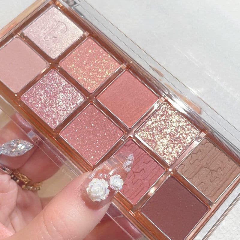 Prato piscante de toranja e pêssego!23 novo estilo 10 cores paleta de sombras contas foscas iluminando sombra de estudan