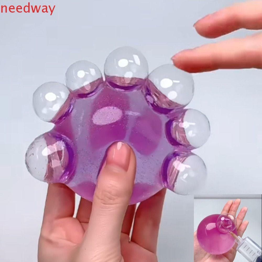 Brinquedo De Pinça De Bola De Água NEEDWAYB , Cristal TPR Transparente De Simulação , Bolha Realista Sólida