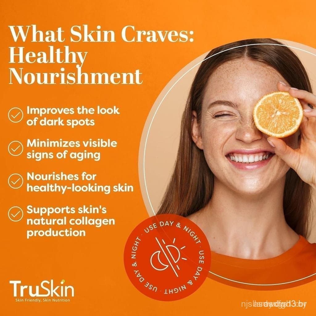 Sérum Facial de Vitamina C TruSkin – Sérum facial anti-envelhecimento contendo vitamina C, ácido hialurônico e vitaminas