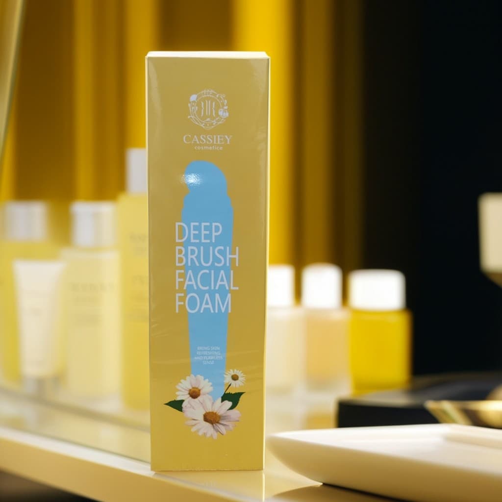 Kasi escova limpador Facial aminoácido refrescante controle de óleo limpeza profunda com cabeça de escova hidratante por
