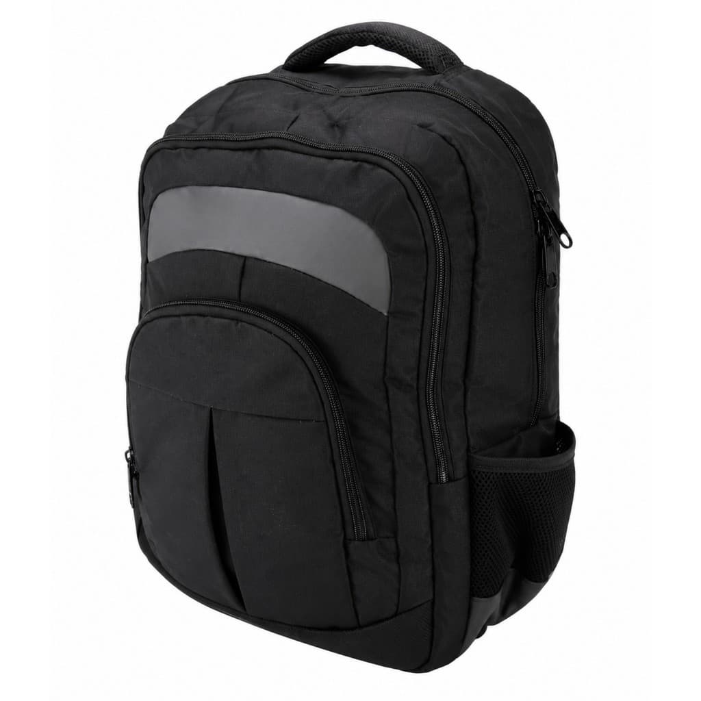 Mochila Escolar faculdade Premium Preta Grande Reforçada Unissex com 3 Compartimentos viagem passeio