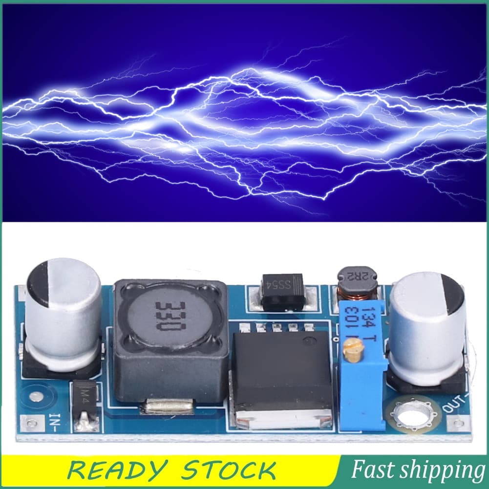 Handytool.br Módulo Boost LM2587 DCDC Mini Conversor Azul Portátil para Fonte de Alimentação de Ajuste de Tensão
