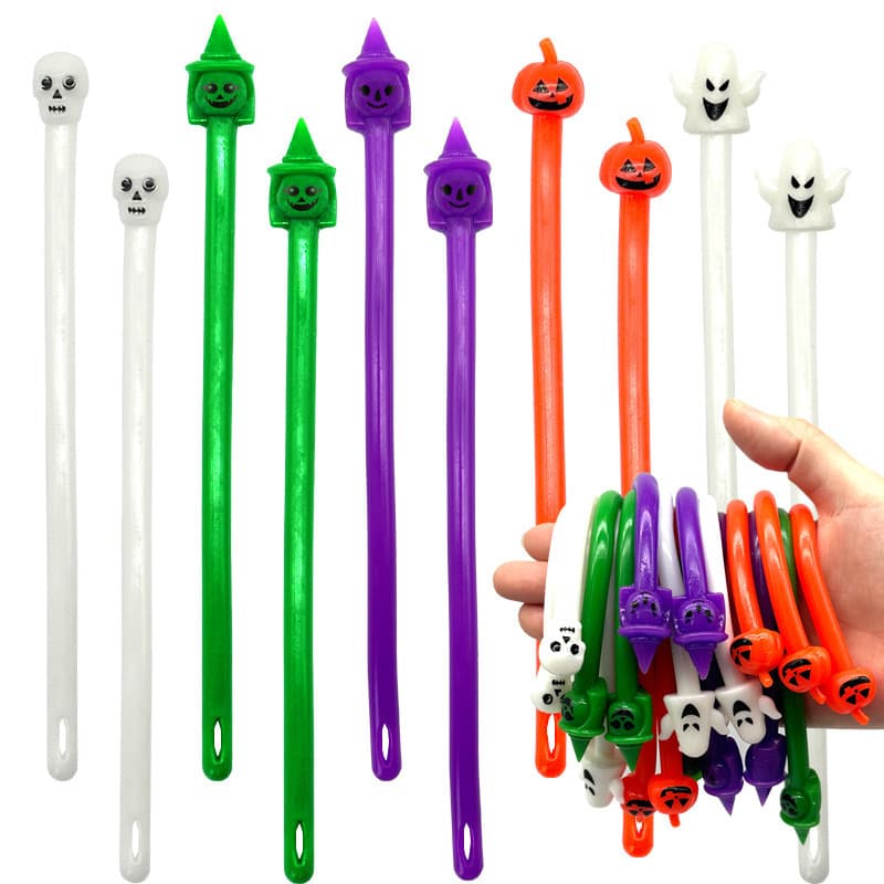 Brinco de Pulso Elástico de Halloween em TPR para Alívio do Estresse EMH2