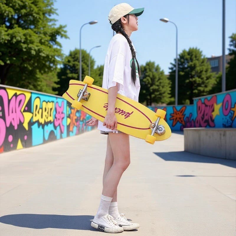 PUENTE Skate Skate Profissional Prancha de Surf Double Rocker Adolescente Stage Board
