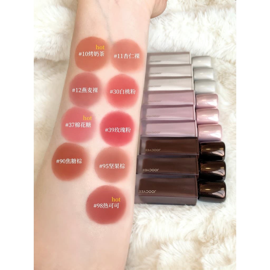 JOOCYEE Enzyme Color Light Mist Lip Cream Marshmallow Lip Glaze Matte Hidratante Lip Mud Batom