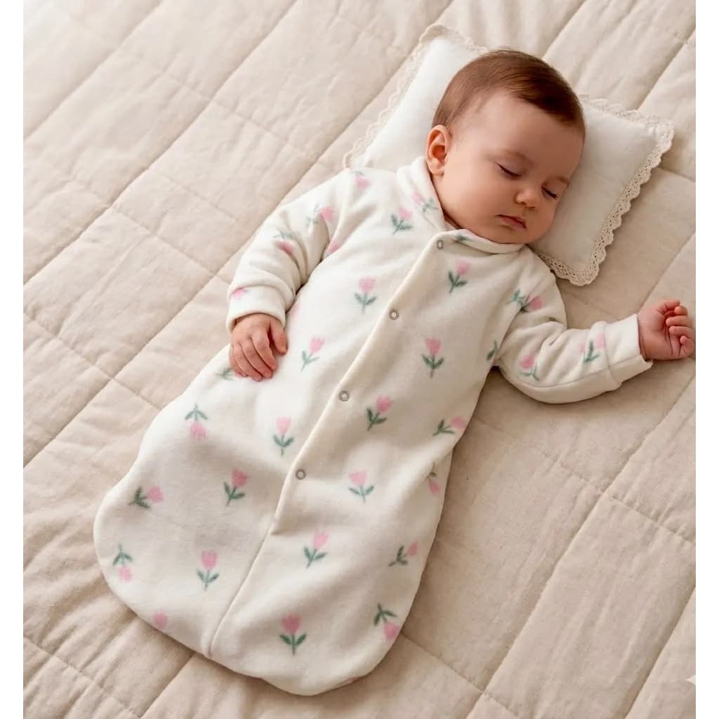 Kit 2 Saquinhos De Dormir Bebê Quentinho Seguro Soft Casulo Inverno Saco Com Manga