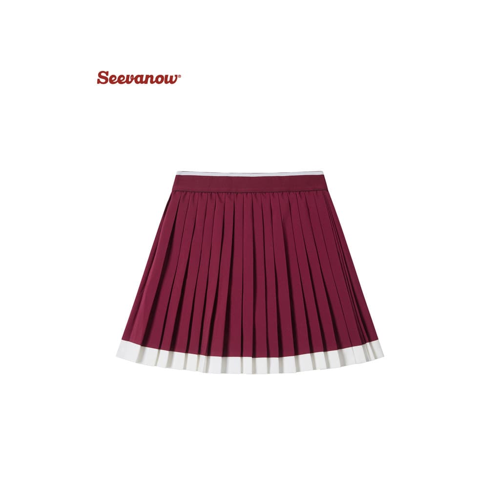SeevaNow Saia de tênis de secagem rápida feminina Anti-exposição Badminton corrida ao ar livre esportes Culottes plissad