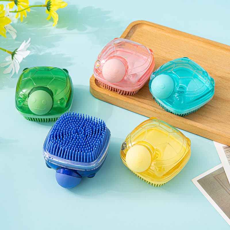 Escova de banho para gatos, escova especial para banho de cães, escova de massagem de Silicone, ferramenta útil de limpe