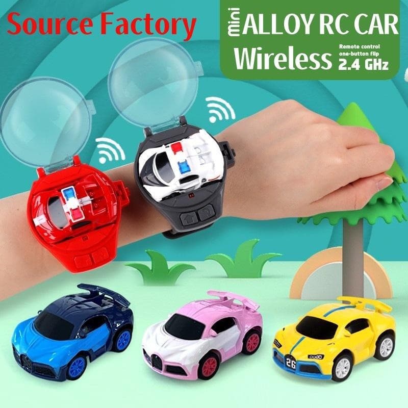2.4G Fun Watch Carro De Controle Remoto Brinquedo Elétrico Infantil Mini Corrida