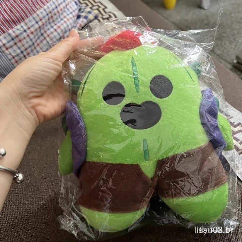 Coc 25cm Supercell Leon Spike Brinquedo de Pelúcia Almofada de Algodão Bonecos Personagens do Jogo Presente Periférico p