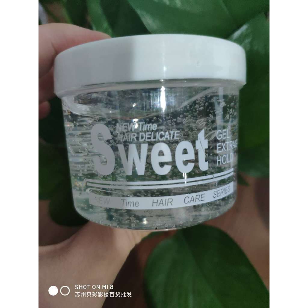 Estilo de cabelo quebrado arrumando geléia Hairspray gel transparente creme fragrância gel creme de cabelo 150g garrafa