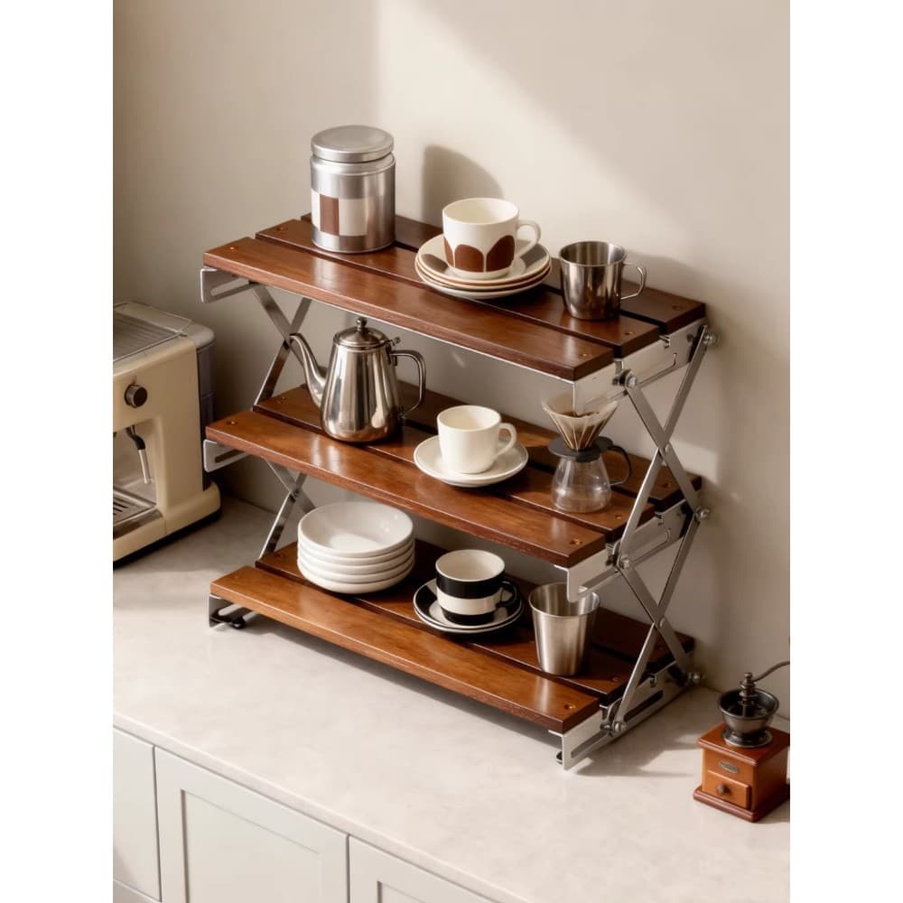 Prateleira de mesa dobrável, prateleira de armazenamento de copos, bancada, assento de trabalho, copo de água, copo de c